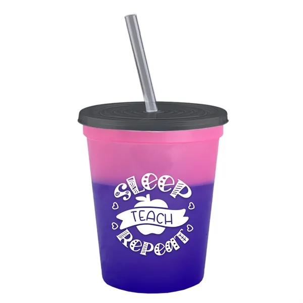 Garyline® Cups-on-the-Go Color-Changing Sport Sipper - 16...... from ASI 40480 Koozie Group
