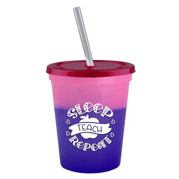 Garyline® Cups-on-the-Go Color-Changing Sport Sipper - 16...... from ASI 40480 Koozie Group