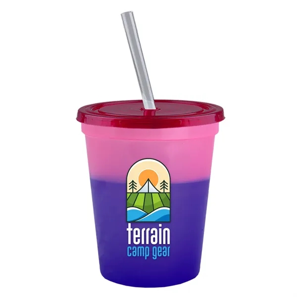 Garyline® Cups-on-the-Go Color-Changing Sport Sipper - 16...... from ASI 40480 Koozie Group
