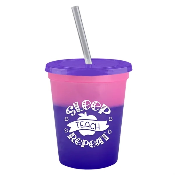 Garyline® Cups-on-the-Go Color-Changing Sport Sipper - 16...... from ASI 40480 Koozie Group