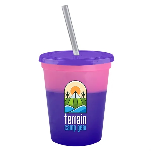 Garyline® Cups-on-the-Go Color-Changing Sport Sipper - 16...... from ASI 40480 Koozie Group