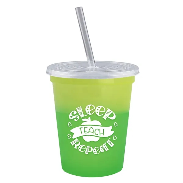Garyline® Cups-on-the-Go Color-Changing Sport Sipper - 16...... from ASI 40480 Koozie Group