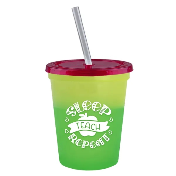 Garyline® Cups-on-the-Go Color-Changing Sport Sipper - 16...... from ASI 40480 Koozie Group