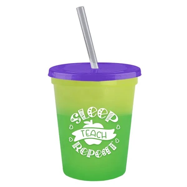 Garyline® Cups-on-the-Go Color-Changing Sport Sipper - 16...... from ASI 40480 Koozie Group