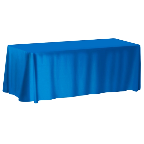 Customizable 6' table cover that's both wrinkle-resistant and flame-retardant; available as... from ASI 90807 Tekweld