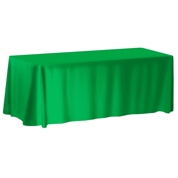 Customizable 6' table cover that's both wrinkle-resistant and flame-retardant; available as... from ASI 90807 Tekweld