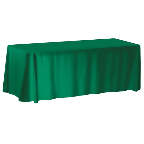 Customizable 6' table cover that's both wrinkle-resistant and flame-retardant; available as... from ASI 90807 Tekweld