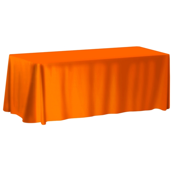 Customizable 6' table cover that's both wrinkle-resistant and flame-retardant; available as... from ASI 90807 Tekweld
