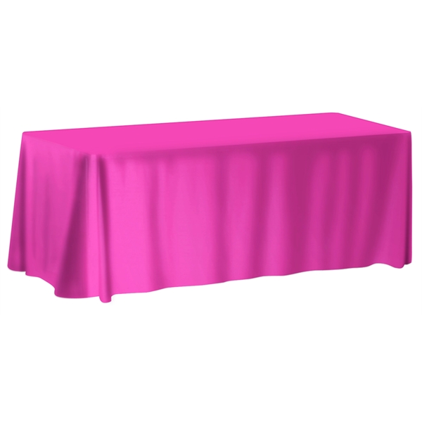 Customizable 6' table cover that's both wrinkle-resistant and flame-retardant; available as... from ASI 90807 Tekweld