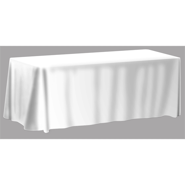Customizable 6' table cover that's both wrinkle-resistant and flame-retardant; available as... from ASI 90807 Tekweld