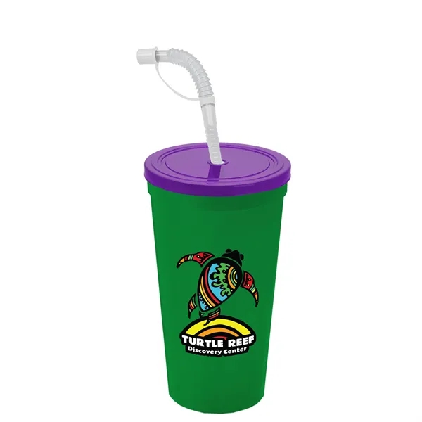 Garyline® Sport Sipper Cup with Straw Lid - 24 oz.... from ASI 40480 Koozie Group