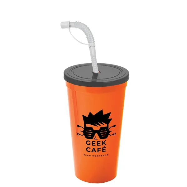 Garyline® Sport Sipper Cup with Straw Lid - 24 oz.... from ASI 40480 Koozie Group