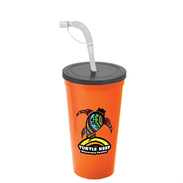 Garyline® Sport Sipper Cup with Straw Lid - 24 oz.... from ASI 40480 Koozie Group
