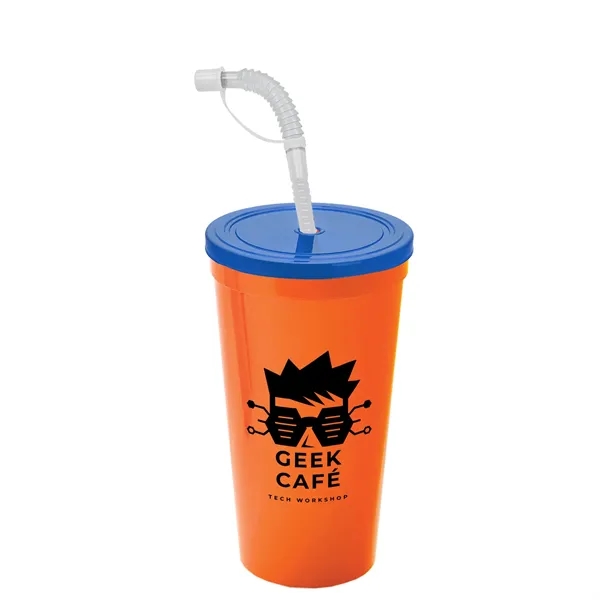 Garyline® Sport Sipper Cup with Straw Lid - 24 oz.... from ASI 40480 Koozie Group