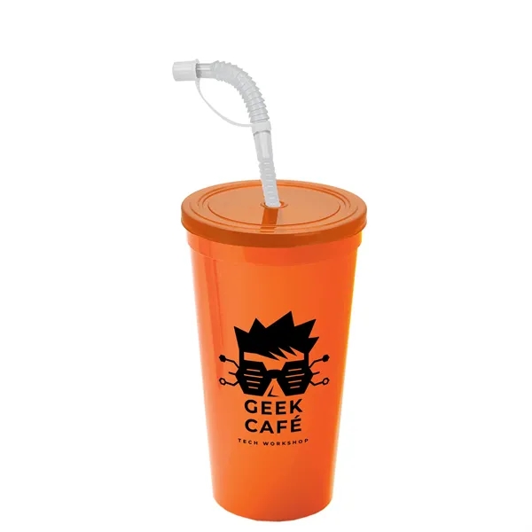 Garyline® Sport Sipper Cup with Straw Lid - 24 oz.... from ASI 40480 Koozie Group
