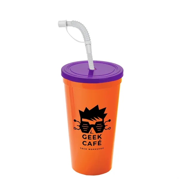 Garyline® Sport Sipper Cup with Straw Lid - 24 oz.... from ASI 40480 Koozie Group
