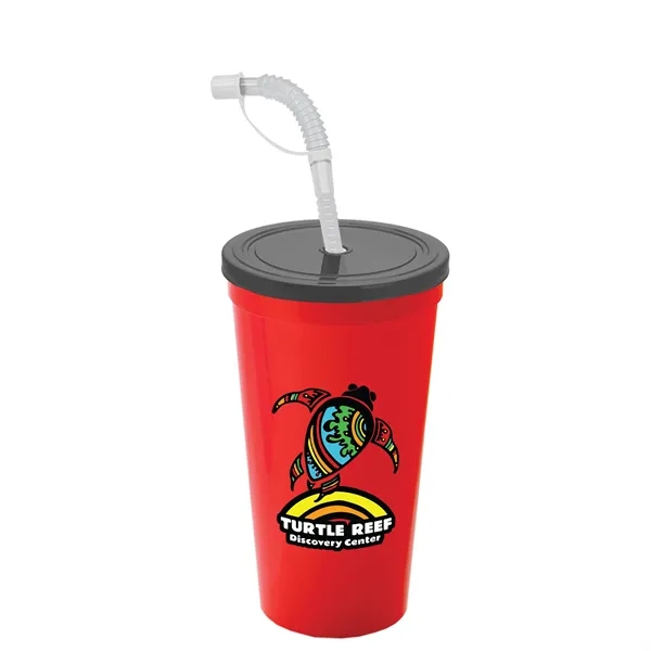 Garyline® Sport Sipper Cup with Straw Lid - 24 oz.... from ASI 40480 Koozie Group