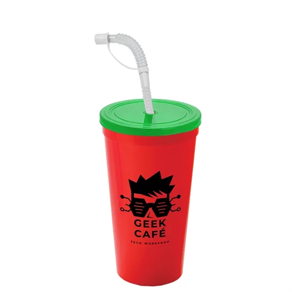 Garyline® Sport Sipper Cup with Straw Lid - 24 oz.... from ASI 40480 Koozie Group