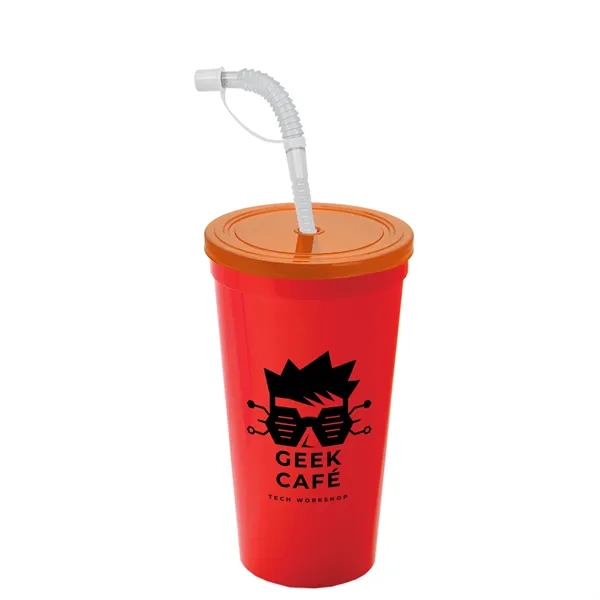 Garyline® Sport Sipper Cup with Straw Lid - 24 oz.... from ASI 40480 Koozie Group