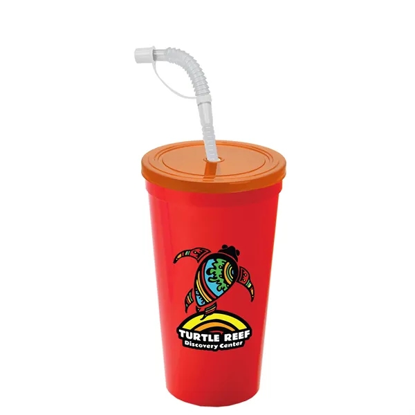 Garyline® Sport Sipper Cup with Straw Lid - 24 oz.... from ASI 40480 Koozie Group