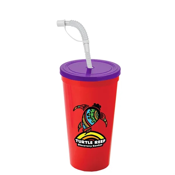Garyline® Sport Sipper Cup with Straw Lid - 24 oz.... from ASI 40480 Koozie Group