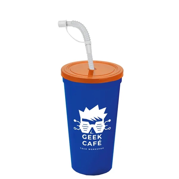 Garyline® Sport Sipper Cup with Straw Lid - 24 oz.... from ASI 40480 Koozie Group