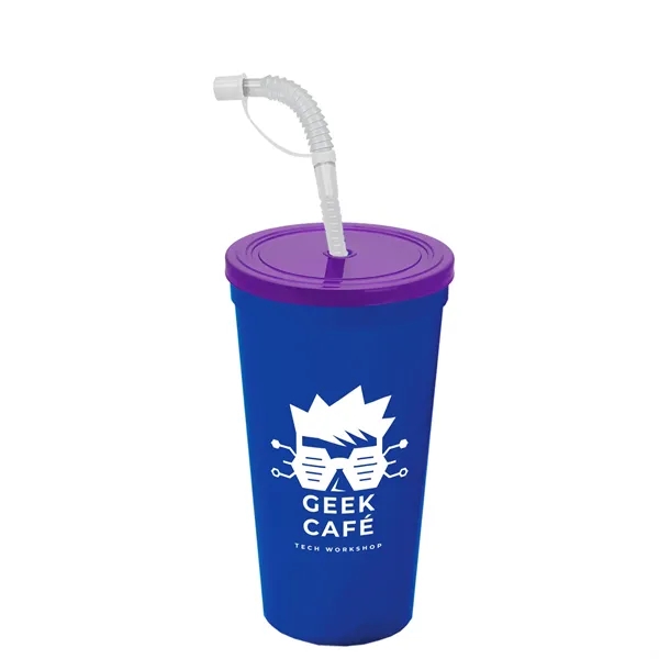Garyline® Sport Sipper Cup with Straw Lid - 24 oz.... from ASI 40480 Koozie Group