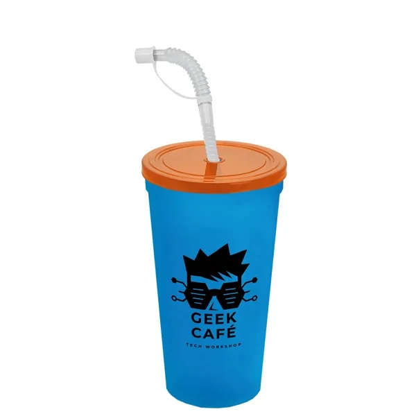 Garyline® Sport Sipper Cup with Straw Lid - 24 oz.... from ASI 40480 Koozie Group