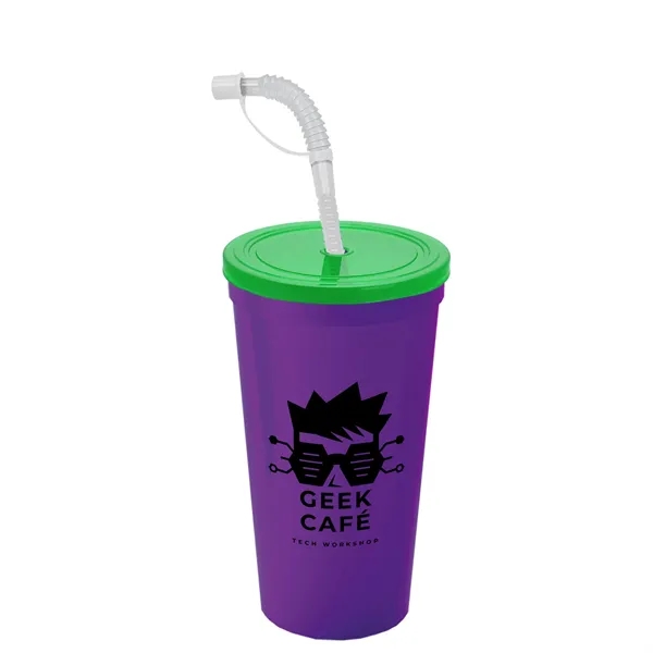 Garyline® Sport Sipper Cup with Straw Lid - 24 oz.... from ASI 40480 Koozie Group