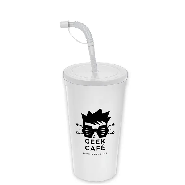 Garyline® Sport Sipper Cup with Straw Lid - 24 oz.... from ASI 40480 Koozie Group