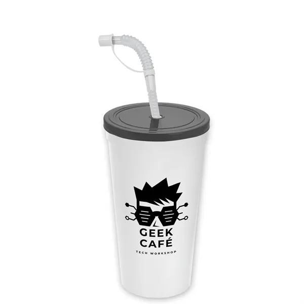 Garyline® Sport Sipper Cup with Straw Lid - 24 oz.... from ASI 40480 Koozie Group