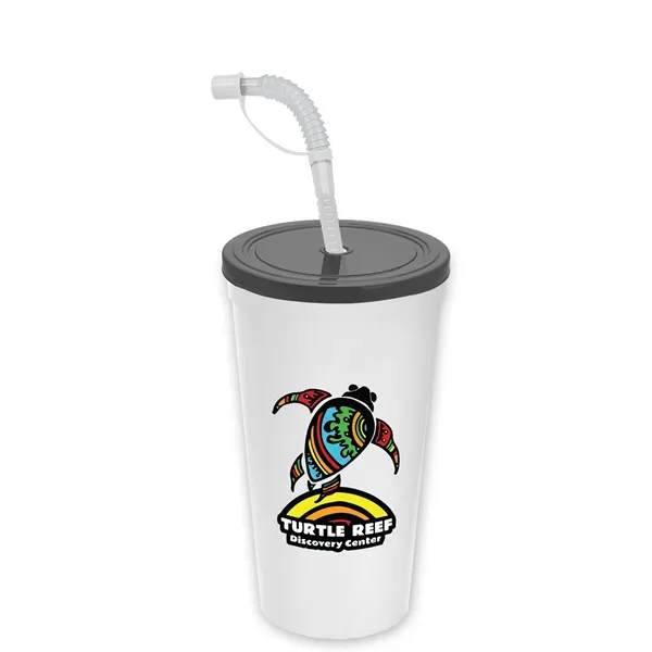 Garyline® Sport Sipper Cup with Straw Lid - 24 oz.... from ASI 40480 Koozie Group