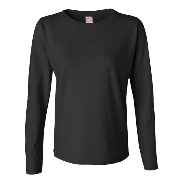 Women's long sleeve t-shirt. 5.5 oz. 100% combed ringspun cotton jersey.... from ASI 84358 S&S Activewear