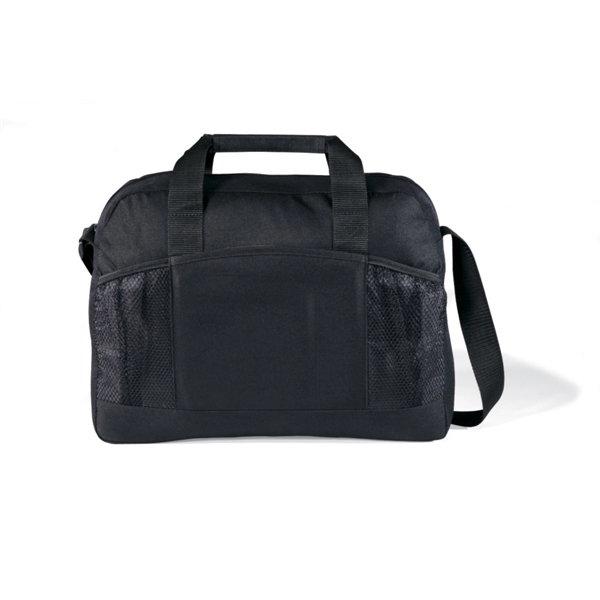 Polyester portfolio with adjustable shoulder strap and ID window on back.... from ASI 56070 Gemline / Gemline®