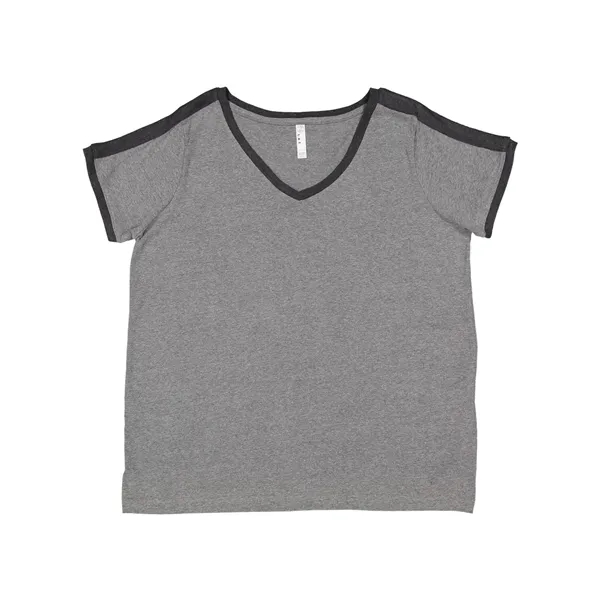 Women's Curvy Soccer Ringer Tee... from ASI 84358 S&S Activewear