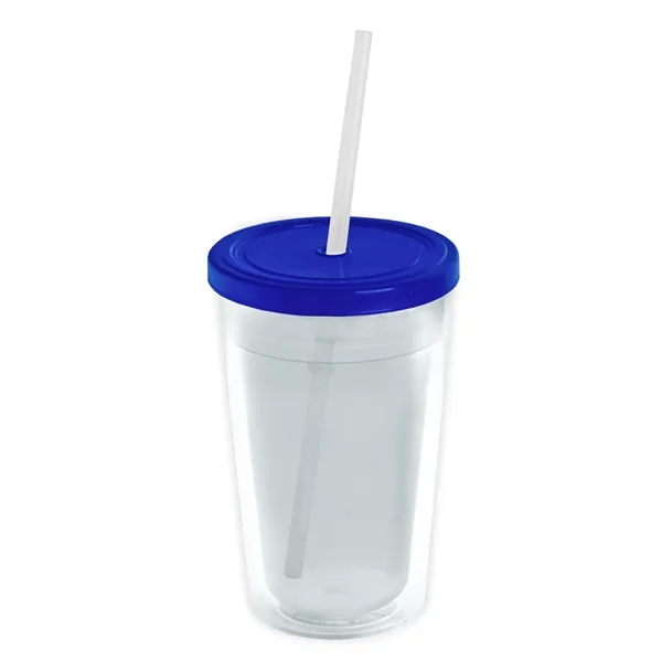 Garyline® Transparent Tumbler with Straw Lid and Full-Col...... from ASI 40480 Koozie Group