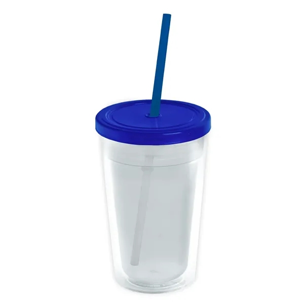 Garyline® Transparent Tumbler with Straw Lid and Full-Col...... from ASI 40480 Koozie Group
