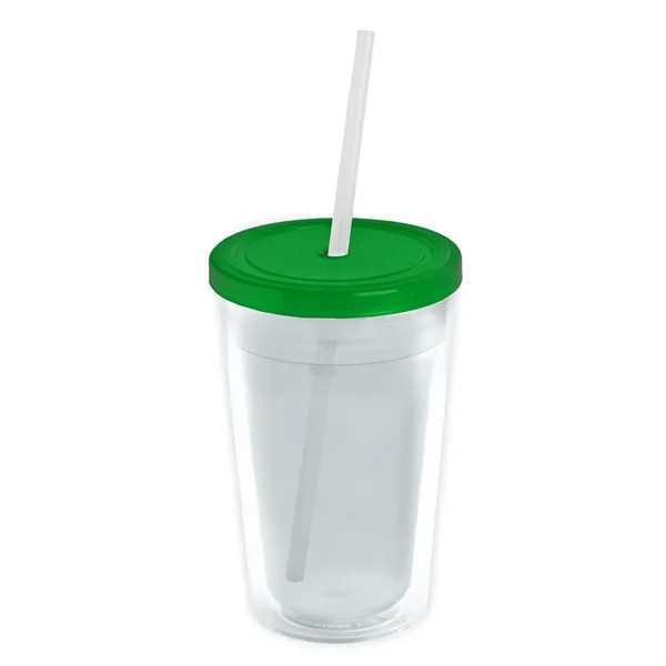 Garyline® Transparent Tumbler with Straw Lid and Full-Col...... from ASI 40480 Koozie Group