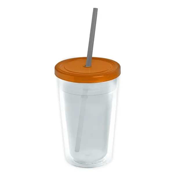 Garyline® Transparent Tumbler with Straw Lid and Full-Col...... from ASI 40480 Koozie Group