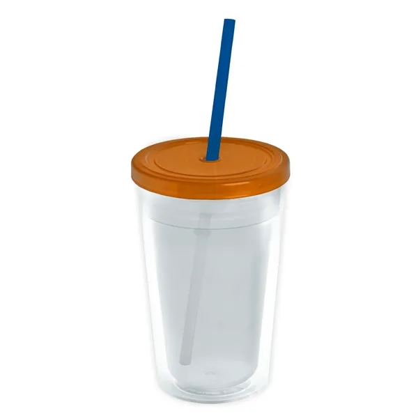 Garyline® Transparent Tumbler with Straw Lid and Full-Col...... from ASI 40480 Koozie Group