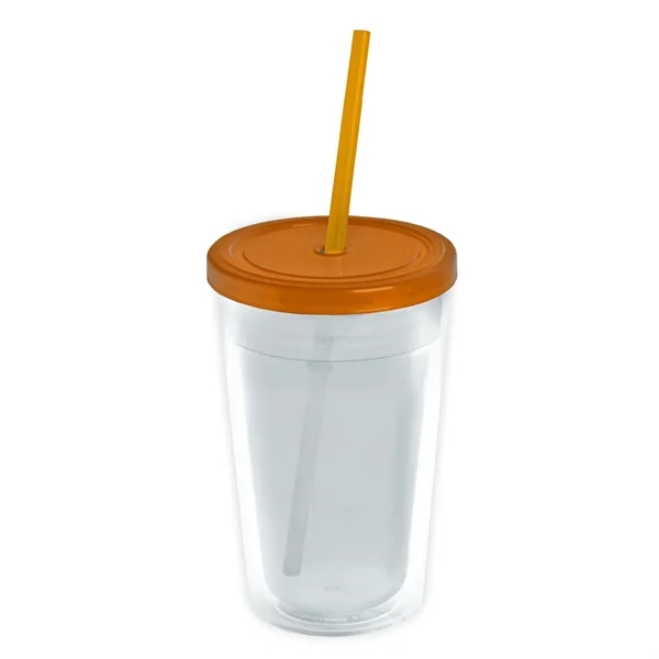 Garyline® Transparent Tumbler with Straw Lid and Full-Col...... from ASI 40480 Koozie Group