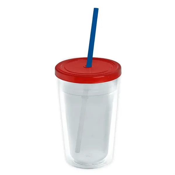 Garyline® Transparent Tumbler with Straw Lid and Full-Col...... from ASI 40480 Koozie Group