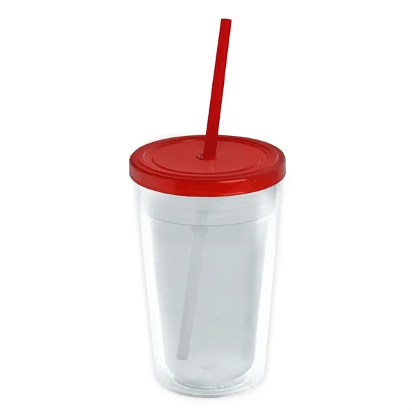 Garyline® Transparent Tumbler with Straw Lid and Full-Col...... from ASI 40480 Koozie Group