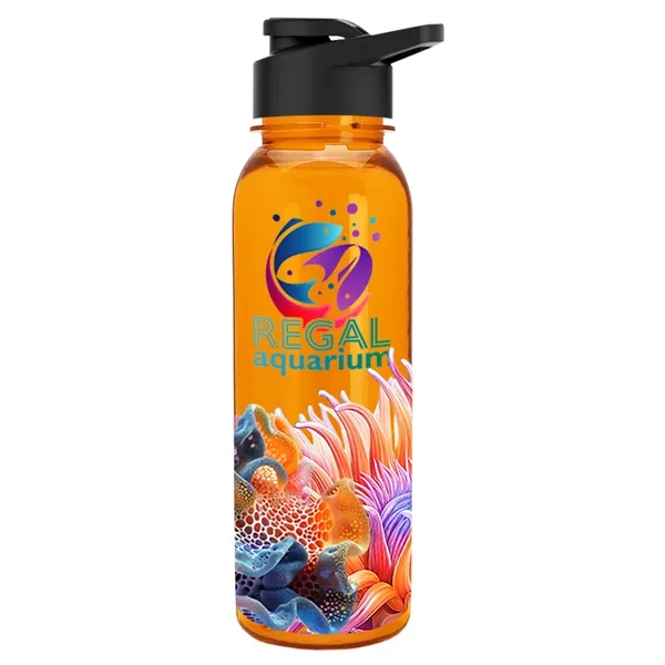 Garyline® Flat-Sided Tritan® Bottle with Drink-Thru Lid -...... from ASI 40480 Koozie Group