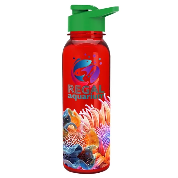 Garyline® Flat-Sided Tritan® Bottle with Drink-Thru Lid -...... from ASI 40480 Koozie Group