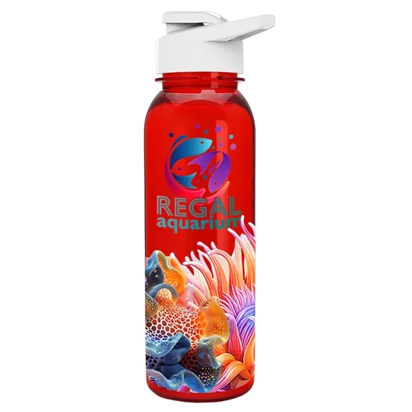 Garyline® Flat-Sided Tritan® Bottle with Drink-Thru Lid -...... from ASI 40480 Koozie Group