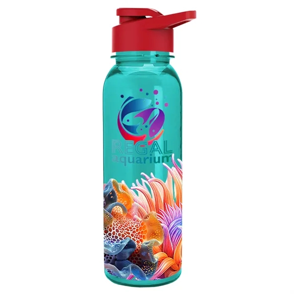 Garyline® Flat-Sided Tritan® Bottle with Drink-Thru Lid -...... from ASI 40480 Koozie Group