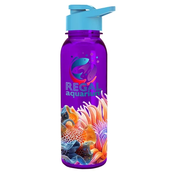 Garyline® Flat-Sided Tritan® Bottle with Drink-Thru Lid -...... from ASI 40480 Koozie Group