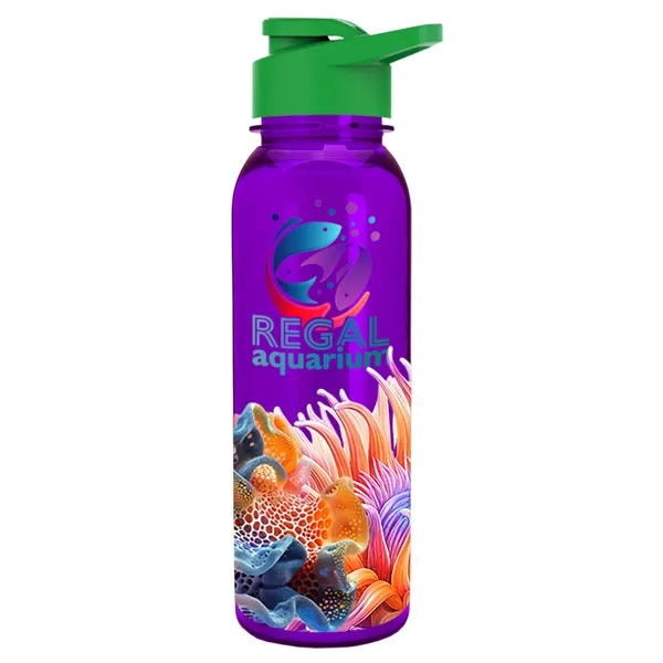 Garyline® Flat-Sided Tritan® Bottle with Drink-Thru Lid -...... from ASI 40480 Koozie Group