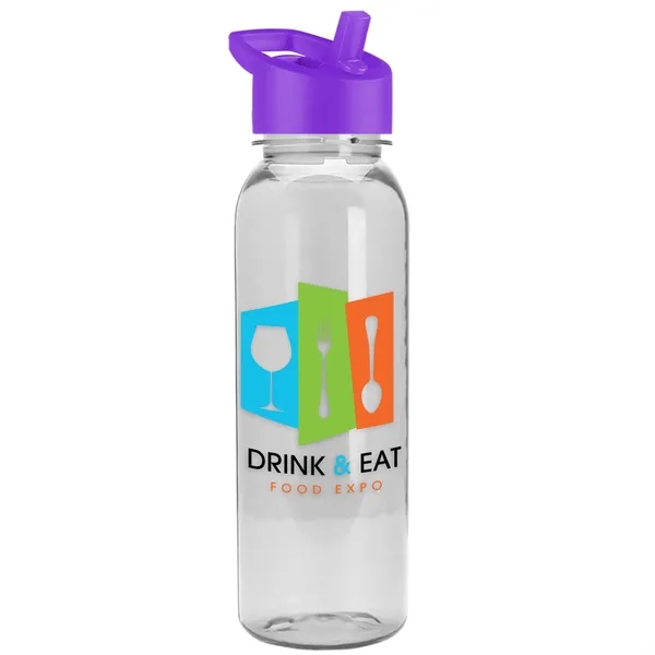 Garyline® Flat-Sided Tritan® Bottle with Flip-Straw Lid -...... from ASI 40480 Koozie Group
